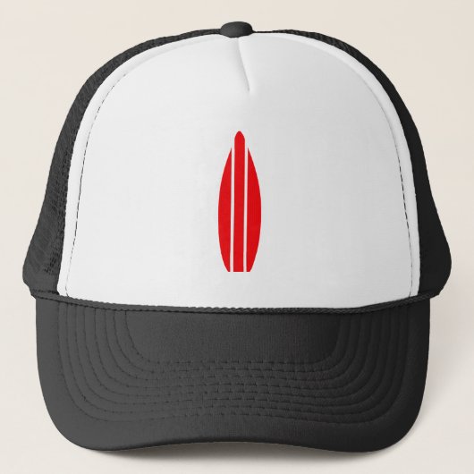 Casquette Planche de surf rouge (Devant)