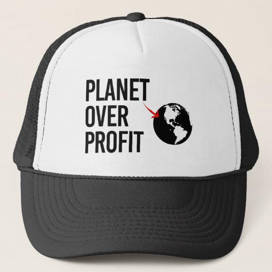 Casquette Planète sur le profit (Devant)