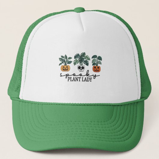 Casquette Plante éffrayant Lady Halloween Monstera Design (Devant)