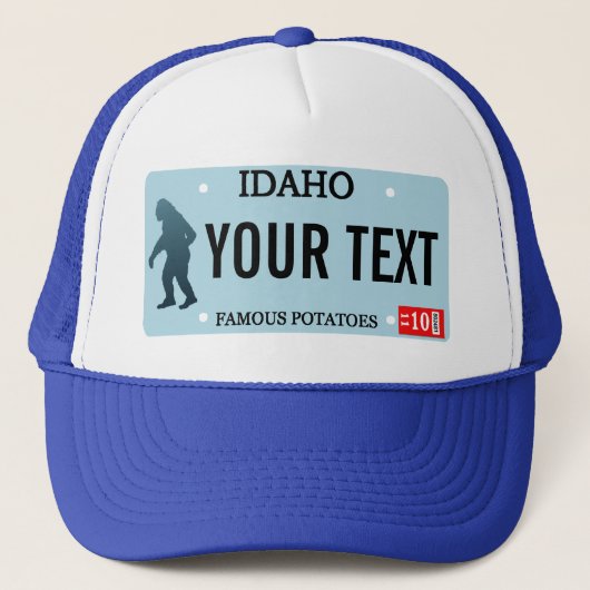 Casquette Plaque de licence Idaho Sasquatch (Devant)