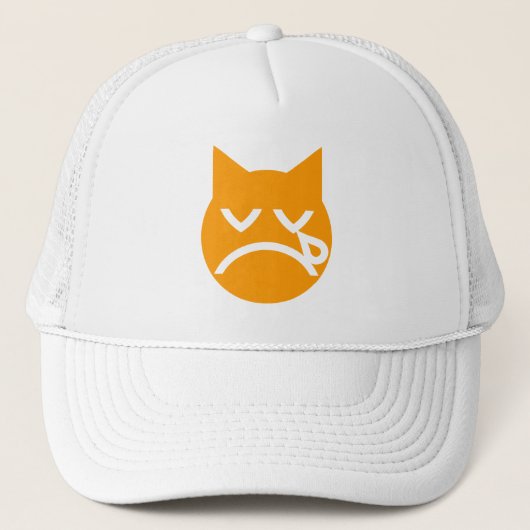 Casquette Pleurer le chat Emoji (Devant)