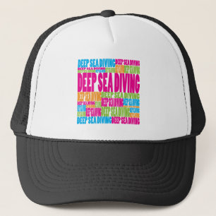 Casquette Plongée colorée de mer profonde