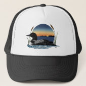 Casquette Plongeon commun serein Coucher de soleil Bleu Faun (Devant)