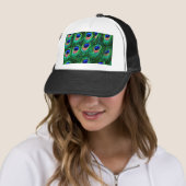 Casquette Plumes de paon_ (En situation)