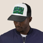 Casquette Plumes de paon_ (En situation)
