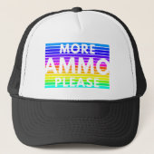 Casquette Plus D'Ammo S'Il Vous Plaît (Arc-En-Ciel) Trucker  (Devant)