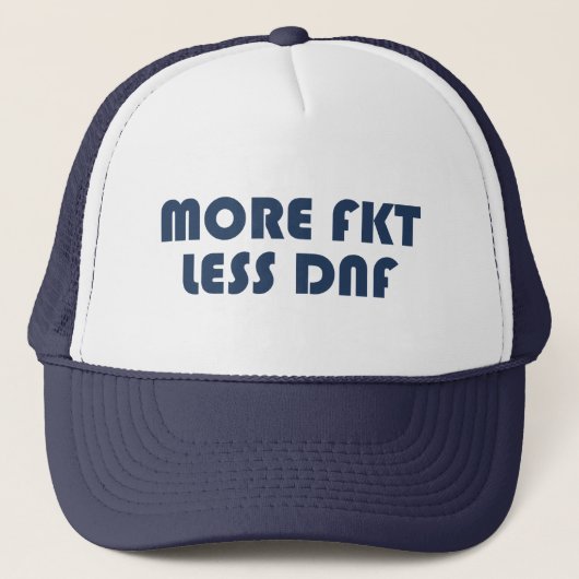 Casquette Plus de FKT, moins de DNF (Devant)