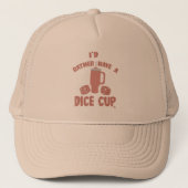 Casquette Plutôt Dice Cup Fundy Board Gamer Action (Devant)