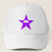 Casquette Pluviophile Star (violet) (Devant)