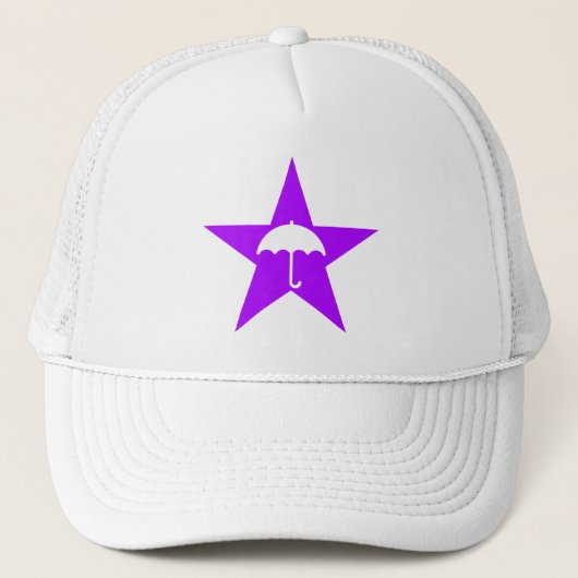 Casquette Pluviophile Star (violet) (Devant)