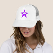 Casquette Pluviophile Star (violet) (En situation)