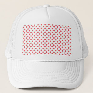Casquette Points corail rose par Shirley Taylor