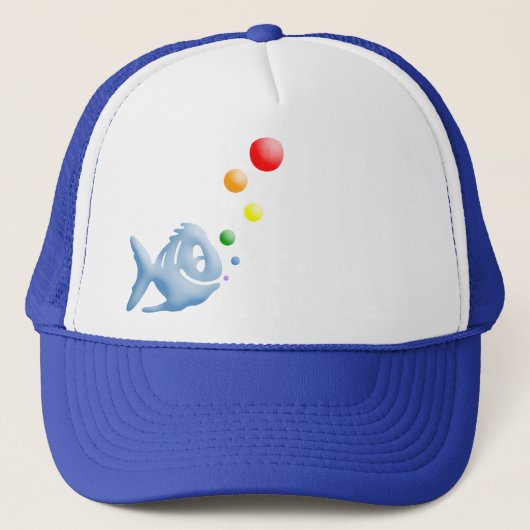 Casquette poisson arc-en-ciel (Devant)