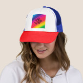 Casquette Poisson arc-en-ciel (En situation)