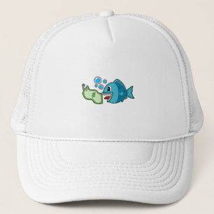 Casquette Poisson avec billet de banque