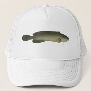 Casquette Poisson noir de rivière Imprimer, papier d'affiche