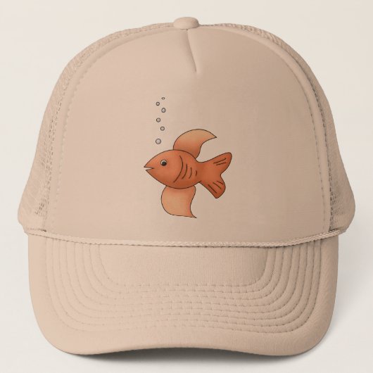 Casquette Poisson rouge (Devant)