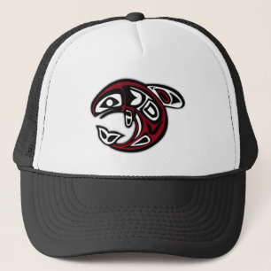 Casquette Poisson Saumon autochtone