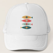 Casquette Poisson suédois Folk Art (Devant)