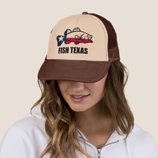 Casquette Poisson Texas (En situation)