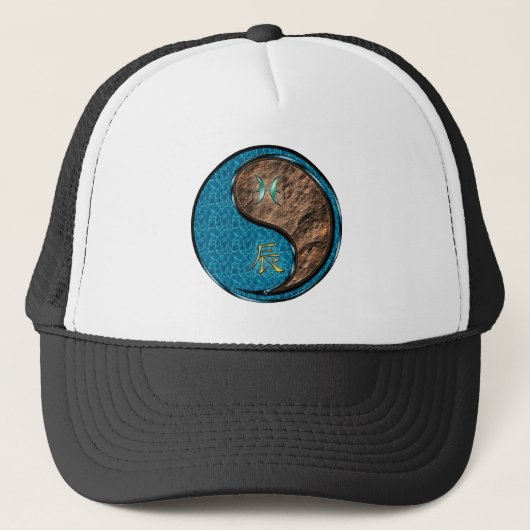 Casquette Poissons & Dragon de Terre (Devant)