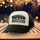 Casquette Poker As Noirs & Or Enterrement de Vie de Garçon