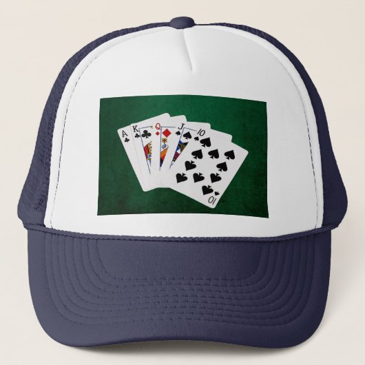 Casquette Poker Hands - Straight - Ace To Ten (Devant)