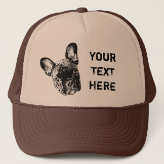 Casquette Police à la carte de bouledogue français