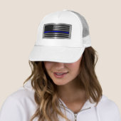 Casquette Police Police American Flag Blue Stripe (En situation)