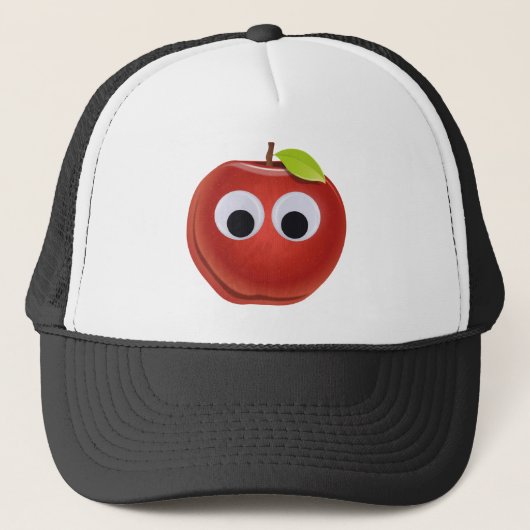 Casquette Pomme, fruit rouge aux yeux de dieu - Personnalisé (Devant)