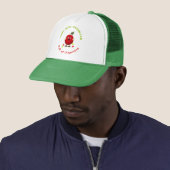 Casquette Pomme rouge drôle (En situation)