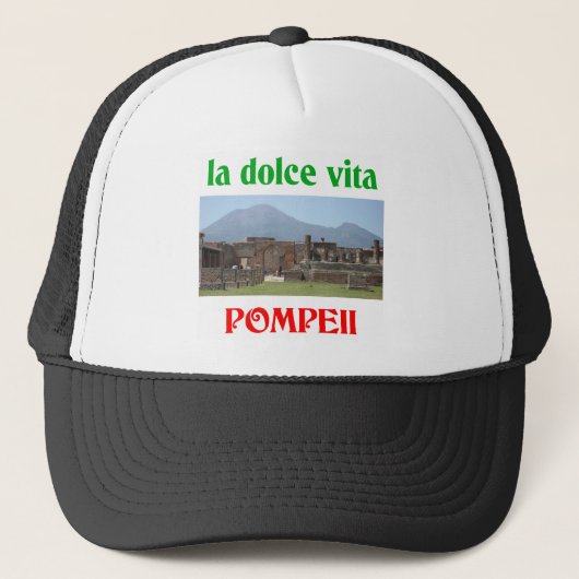 Casquette Pompeii Italie (Devant)