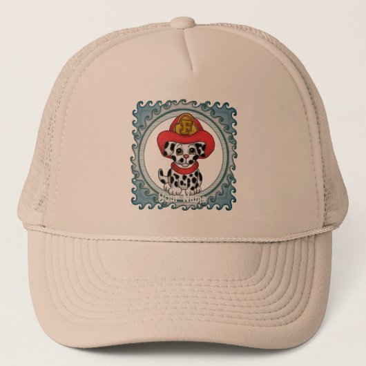 Casquette pompier Chien Chien Chien Chien Chien Ch (Devant)
