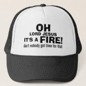 Casquette Pompier drôle c'est un FEU ! (Devant)