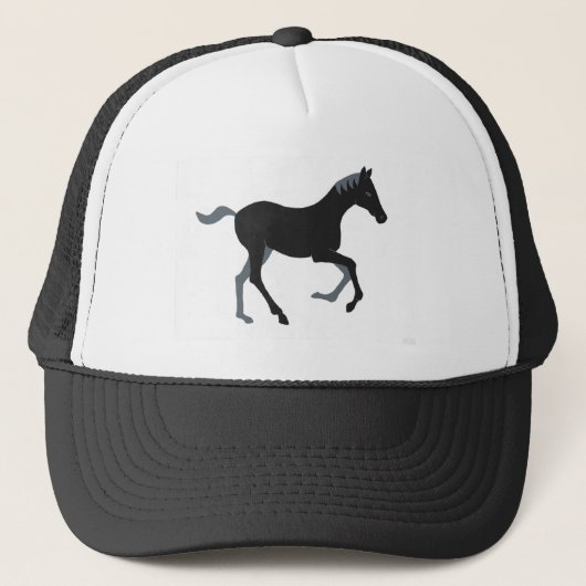 Casquette Poney noir (Devant)