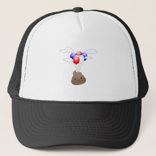 Casquette Poo Emoji Voler Avec Ballons
