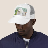 Casquette Poodle Standard Blanc (En situation)