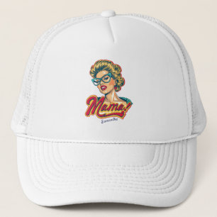 Casquette Pop Art de Mama Retro Personnalisé 2