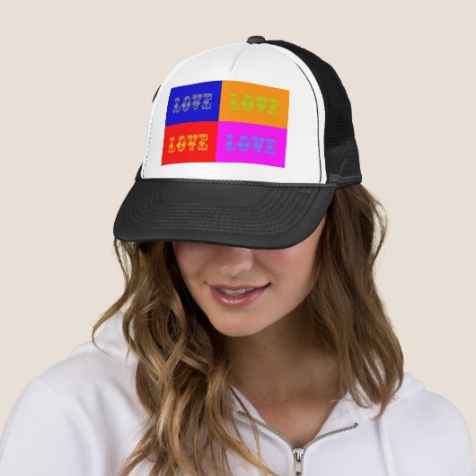 Casquette Pop Art Love (En situation)
