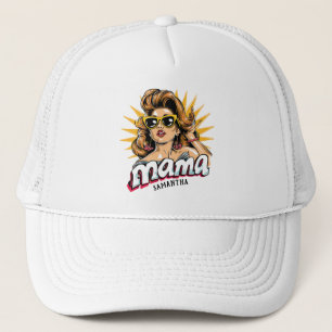 Casquette Pop Mama Retro Personnalisé Art 1