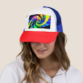 Casquette Pop psychédélique (En situation)