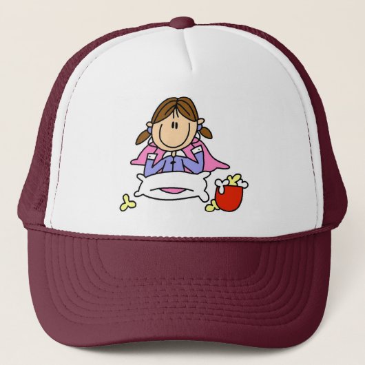 Casquette Popcorn et Pyjama (Devant)