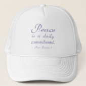 Casquette Pope Francis Peace Commitment (Devant)