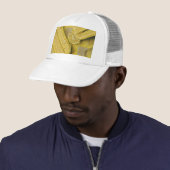 Casquette popsicle à cône de crème glacée jaune (En situation)