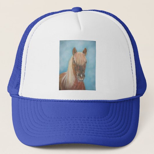 Casquette portrait de chestnut mare cheval équine brun cheva (Devant)