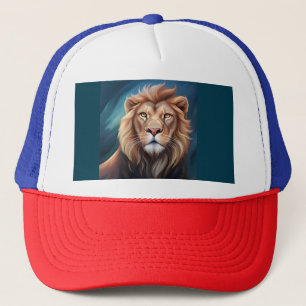 Casquette Portrait de l'Art numérique Lion