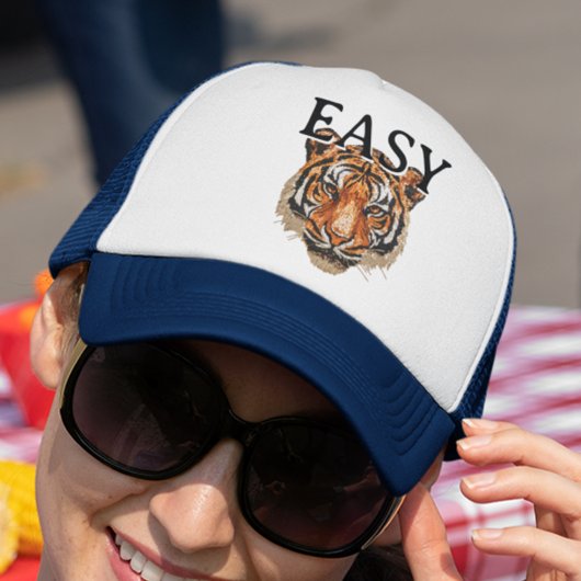 Casquette Portrait Easy Tiger Faux sequins tendance