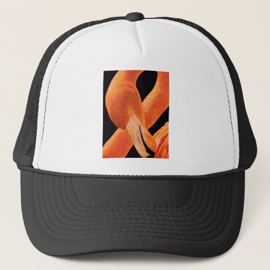 Casquette Portrait Flamant rose (Devant)
