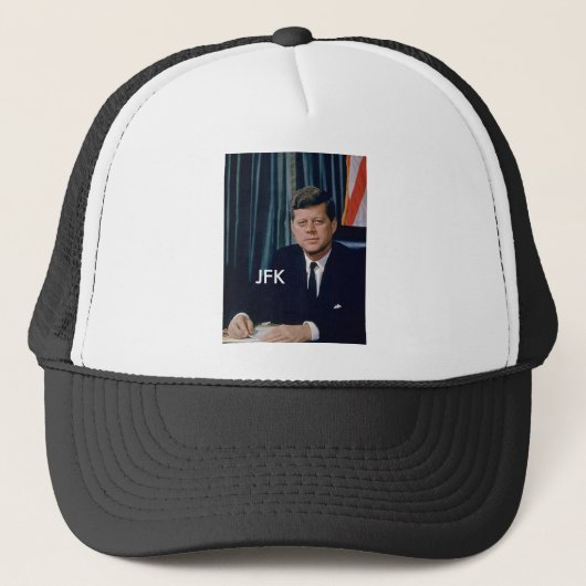 Casquette Portrait officiel de JFK de public domain (Devant)