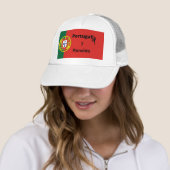 Casquette Portugal Soccer, personnalisable (En situation)